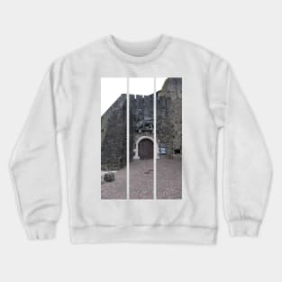 Gorizia, Italy. The castle. It stands between the walls of the ancient village, what medieval sources cite as Upper Land. Friuli Venezia Giulia. Sunny spring afternoon day (vertical) Crewneck Sweatshirt